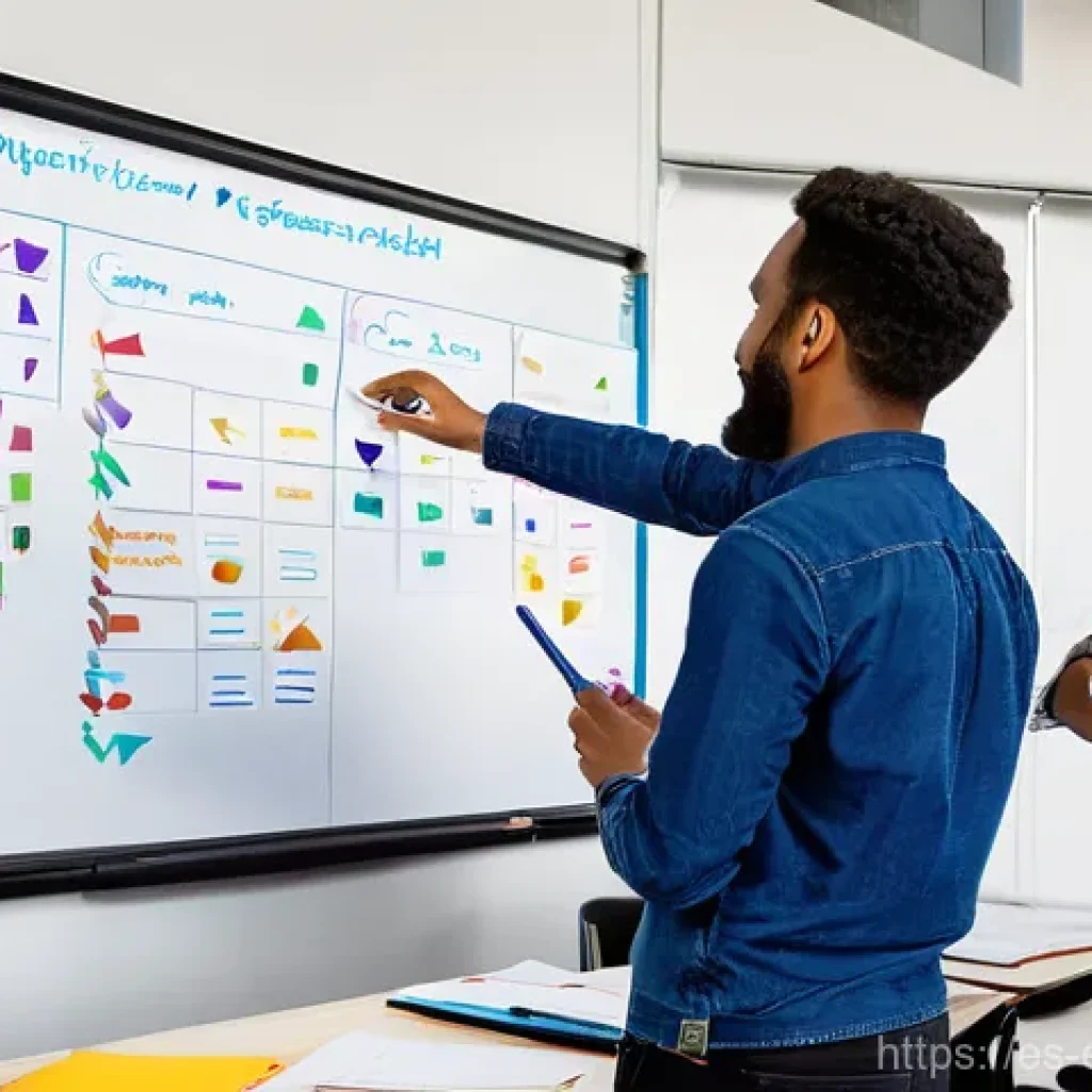 평생교육사와 직무 역량 강화를 위한 강의 - **Prompt 1: Dynamic Project-Based Learning Classroom**
    A vibrant and modern classroom filled wit...