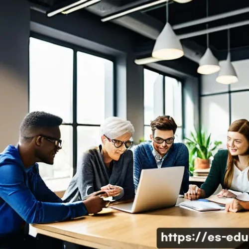 Home 15 평생교육사 주요 과목과 학습 전략 - **Prompt:** A diverse group of adult learners, ranging in age from late 20s to 60s, is engaged in a ...